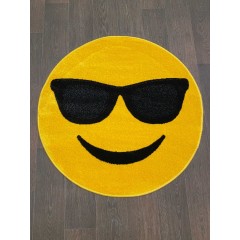 Ковер (1,0х1,0) Smile (Смайл) NC15 yellow круг
